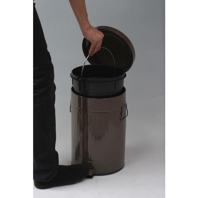 スチール ラウンドペダルペール 12L（78457）＜ブラウン＞ |  | 01
