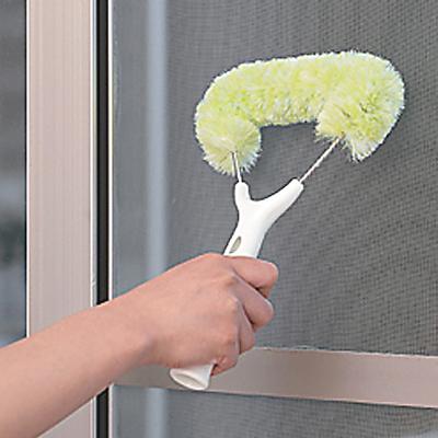 山崎産業　網戸用ブラシ 柄付キ スッキリバスボンクン　＜グリーン＞ |  | 02