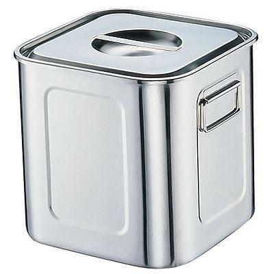 18-8 深型 角キッチンポット 24cm （手付）＜24cm＞