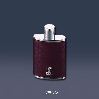 テスカ スキットル レザリーダブルキャップ T-204 5オンス 145ml ＜ブラウン＞ | 