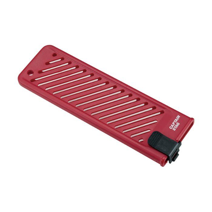 パール金属 アンゼンホウチョウサヤ(レッド) UH-4704 包丁カバー ナイフカバー 鞘 さや 安全 包丁ケース ナイフケース カバー ケース アウトドア | 