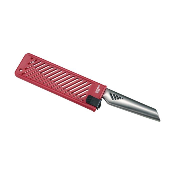 パール金属 アンゼンホウチョウサヤ(レッド) UH-4704 包丁カバー ナイフカバー 鞘 さや 安全 包丁ケース ナイフケース カバー ケース アウトドア |  | 01