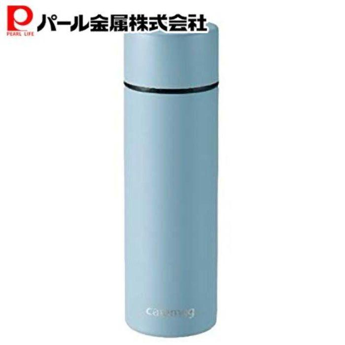 パール金属 カフェマグ スマートスリムマグ 120 スモーキーブルー HB-5331 水筒 ボトル マグボトル 120ml コンパクト 保冷 保温 ステンレス アウトドア | 