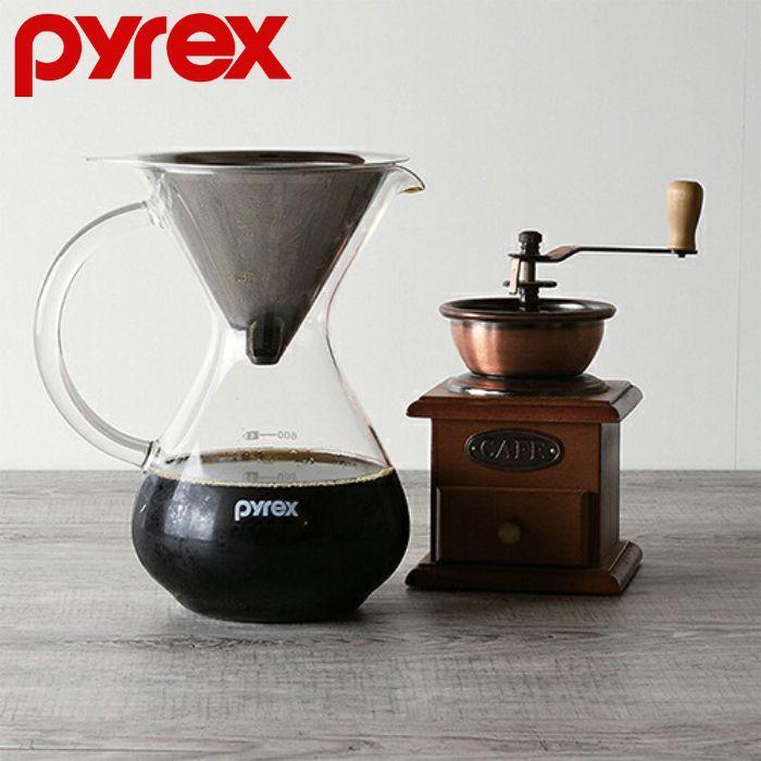 パール金属 PYREX コーヒーサーバー 600ml フィルター付き CP-8537 コーヒー ガラス 耐熱ガラス ペーパーフィルター不要 ドリッパー コーヒーメーカー | 