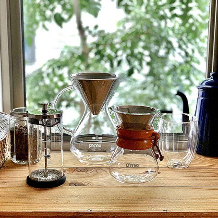 パール金属 PYREX コーヒーサーバー 600ml フィルター付き CP-8537 コーヒー ガラス 耐熱ガラス ペーパーフィルター不要 ドリッパー コーヒーメーカー |  | 02