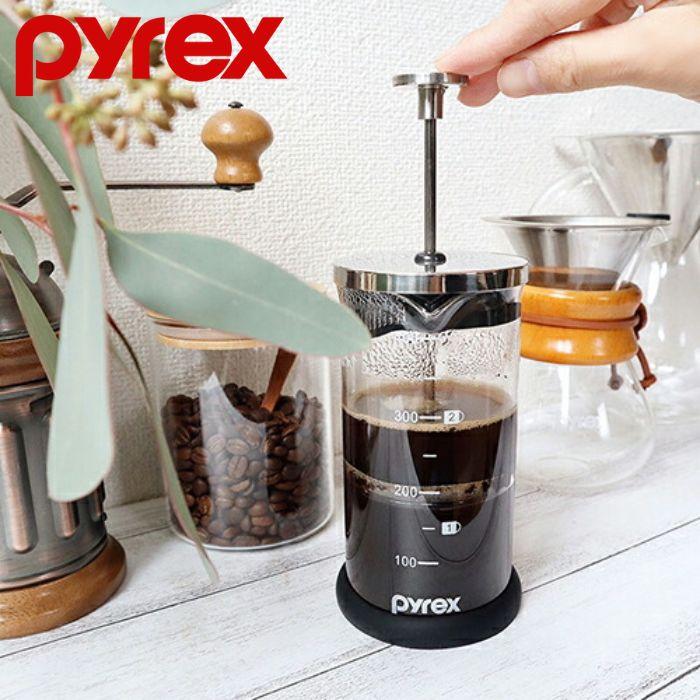 パール金属 PYREX コーヒープレス 400ml CP-8538 コーヒー プレス ガラス 耐熱ガラス コーヒーメーカー プレス式 抽出 ティー 紅茶 コーヒー用品 | 