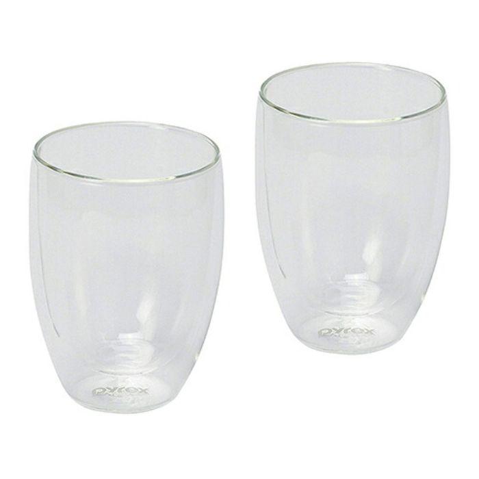 パール金属 PYREX ダブルウォールグラス 350ml CP-8539 グラス 耐熱