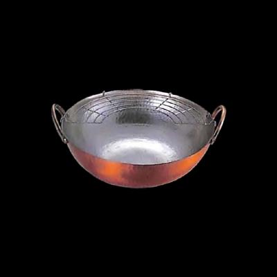 工房アイザワ 銅製調理器具 両手揚げ鍋 アミ付 28cm (10053) 送料無料 | 工房アイザワ