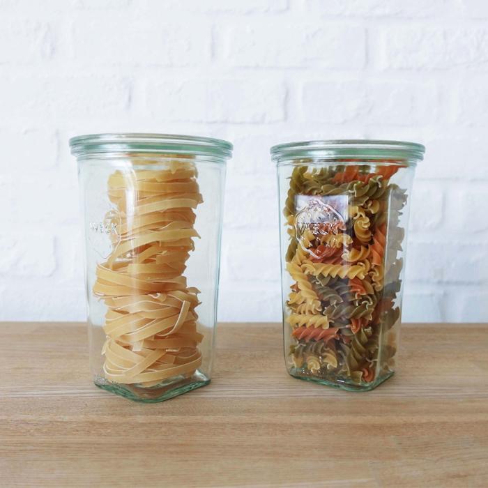 WECK ウェック クアドロ WE769 キャニスター 795ml 直径 Lサイズ 保存容器 ガラスキャニスター WE769 容器 ガラス ガラス容器 並行輸入品 送料無料 | WECK | 01