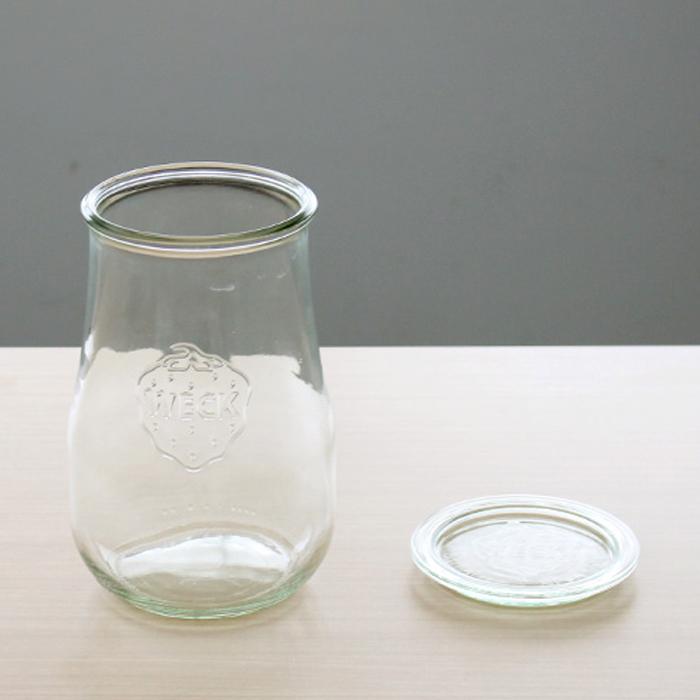 WECK ウェック チューリップ WE738 キャニスター 1500ml 直径 Lサイズ 耐熱 電子レンジ対応 TULIP 並行輸入品 送料無料 | WECK | 01