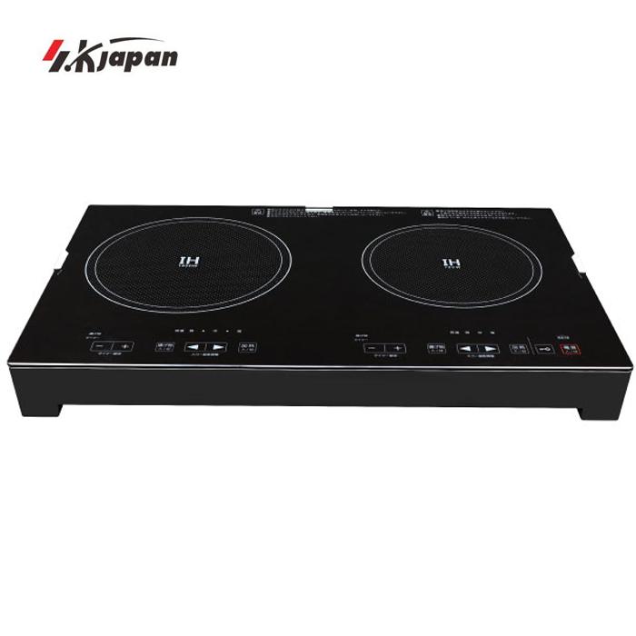 エスケイジャパン 2口IH調理器 SKJ-YA142H ガラストップ タイマー機能付 静音設定【沖縄・北海道・離島・一部地域不可】 | S.Kjapan（家電）