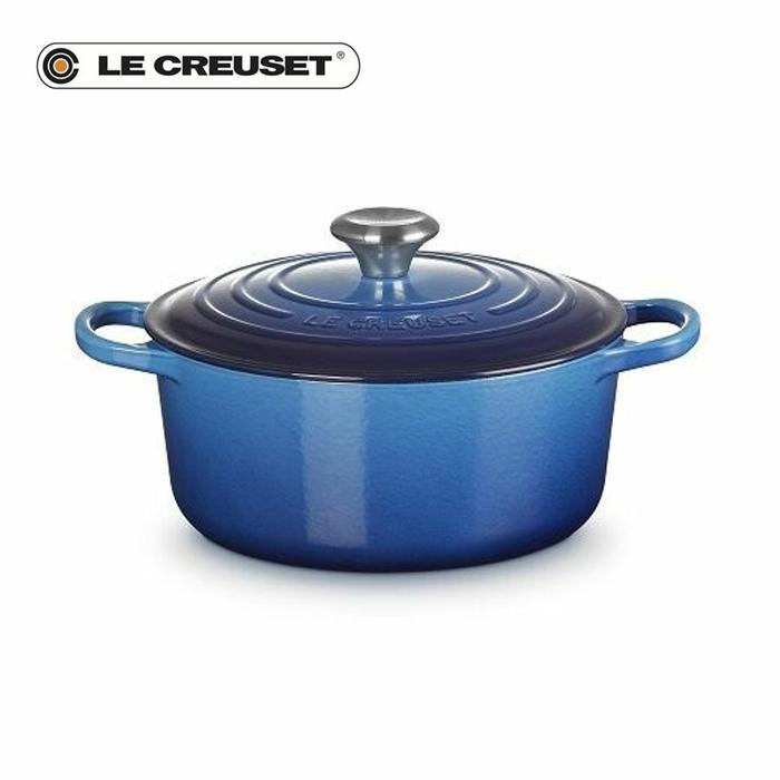 LE CREUSET ルクルーゼ ココッド ロンド 24cm 4 3L ブルー 両手鍋 鋳物