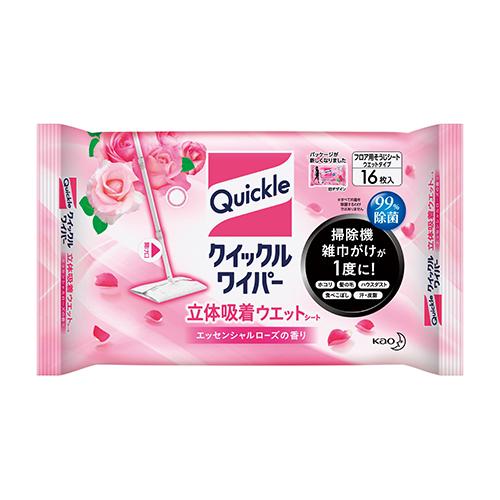 花王 クイックルワイパー立体吸着ローズ 16枚 328175 | 