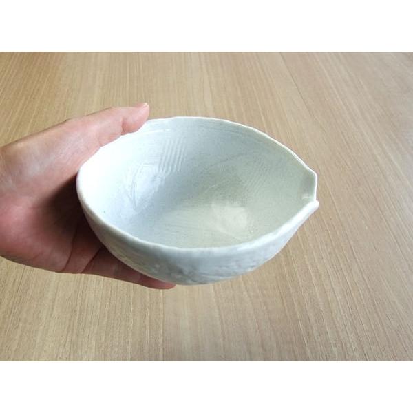小鉢 食器 片口小鉢 白備前 深鉢 片口 陶器 取り鉢 片口鉢 和食器 : み
