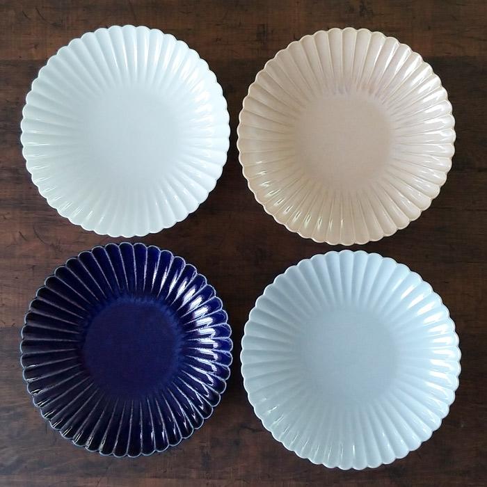 食器 大皿 おしゃれ 菊型 21cm 皿 和食器 深皿 美濃焼 花形 花型 選べる4色 |  | 09