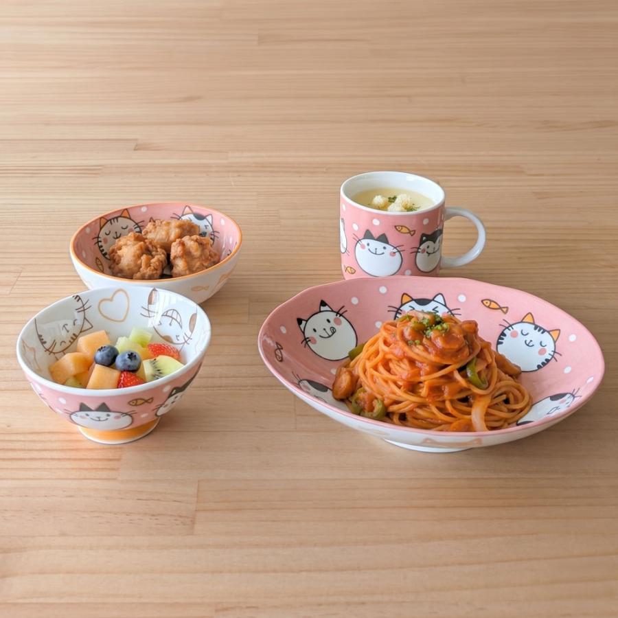 子供食器セット にゃんだふる7点セット 皿 小鉢 茶碗 マグ 箸 スプーン