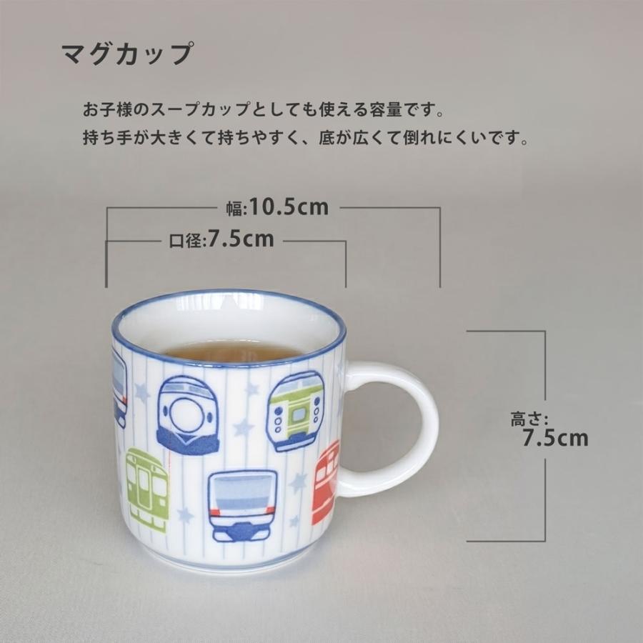 子供食器セット トレインフェイス7点セット 皿 小鉢 茶碗 マグ 箸