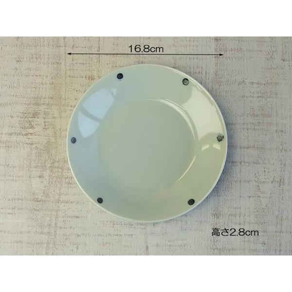 和食器 薄青磁ドット皿 16.8cm 中皿 取り皿 |  | 01