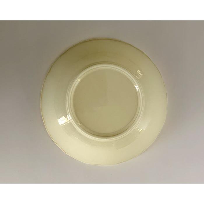 食器 中鉢 輪花クリーム釉5.0寸浅鉢 煮物鉢 ボウル サラダボウル 花形