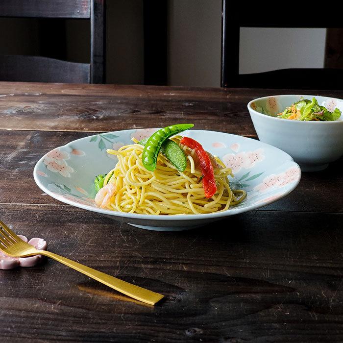 食器 皿 深皿 さくら空色 22.3cm 美濃焼 おしゃれ 7寸皿 パスタ皿 カレー皿 サラダボウル 煮物鉢 盛皿 主菜皿 中鉢 中皿 |  | 04