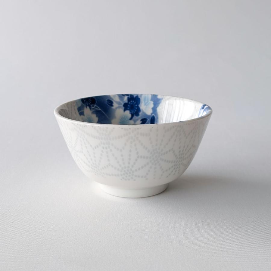 花柄 透かし彫り 茶碗 磁器 16cm 丼 和食器 多用どんぶり 藍染さくら 12cm 桜柄 丼ぶり 丼 おしゃれ 茶碗
