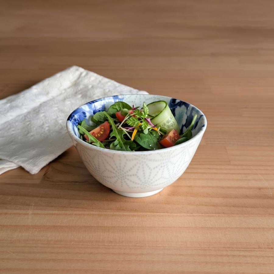 和食器 多用どんぶり 藍染さくら 12cm 桜柄 丼ぶり 丼 おしゃれ 茶碗