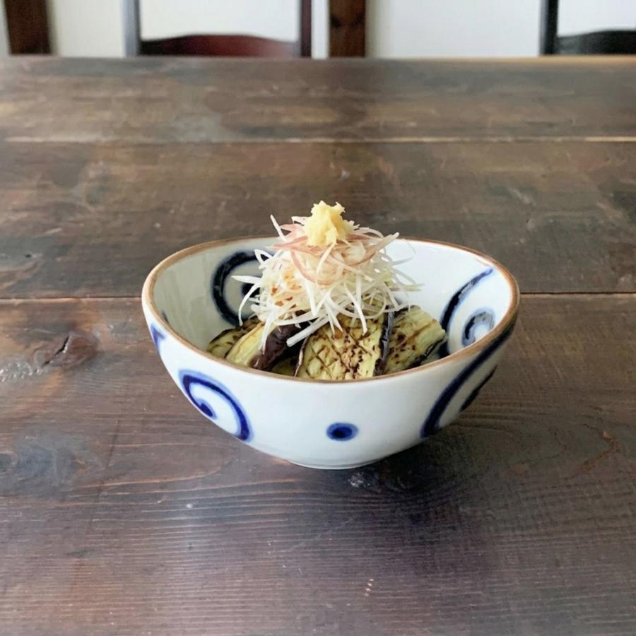 小鉢 おしゃれ 藍染め 楕円 3.5鉢 11cm 和食器 選べる3柄 和柄 鉢