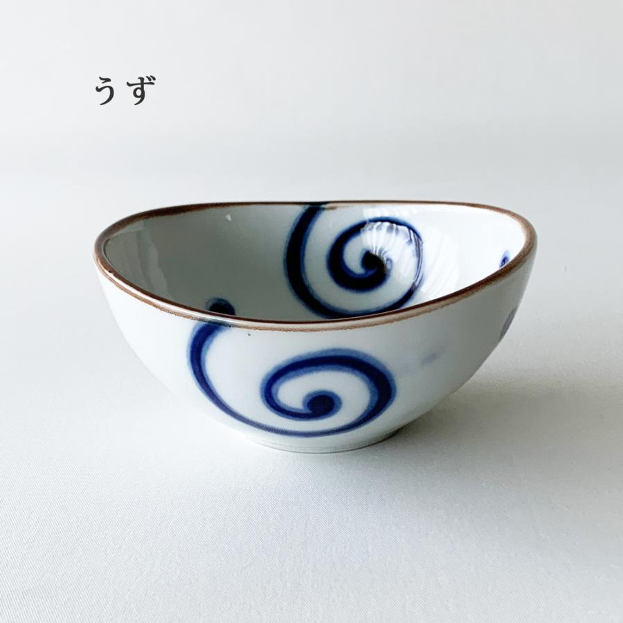 小鉢 おしゃれ 藍染め 楕円 3.5鉢 11cm 和食器 選べる3柄 和柄 鉢