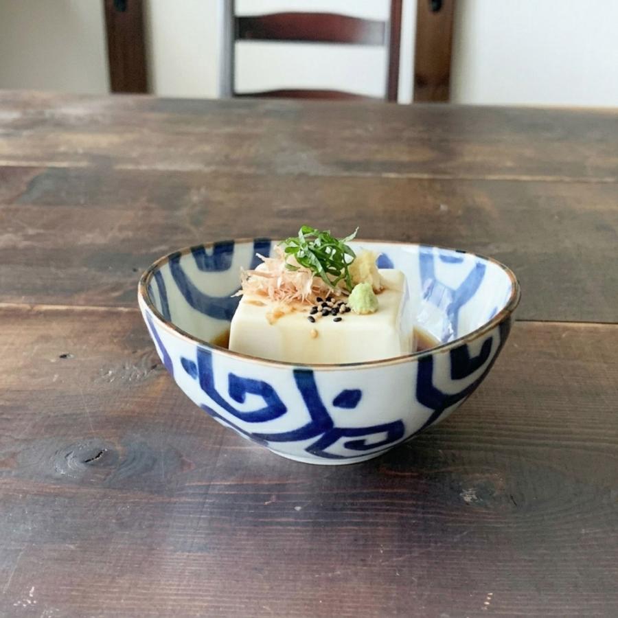 小鉢 おしゃれ 藍染め 楕円 4.0鉢 13.3cm 和食器 選べる3柄 和柄 鉢