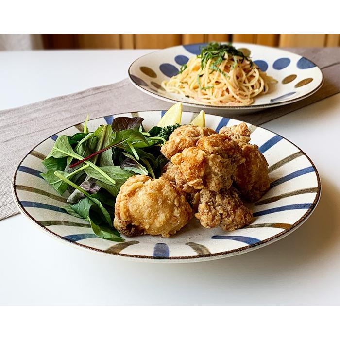 皿 ぱいかじ 反型 7.0皿 おしゃれ 23.8cm 和食器 盛り皿 パスタ皿 カフェ風 美濃焼 南風 日本製 選べる５柄 |  | 04