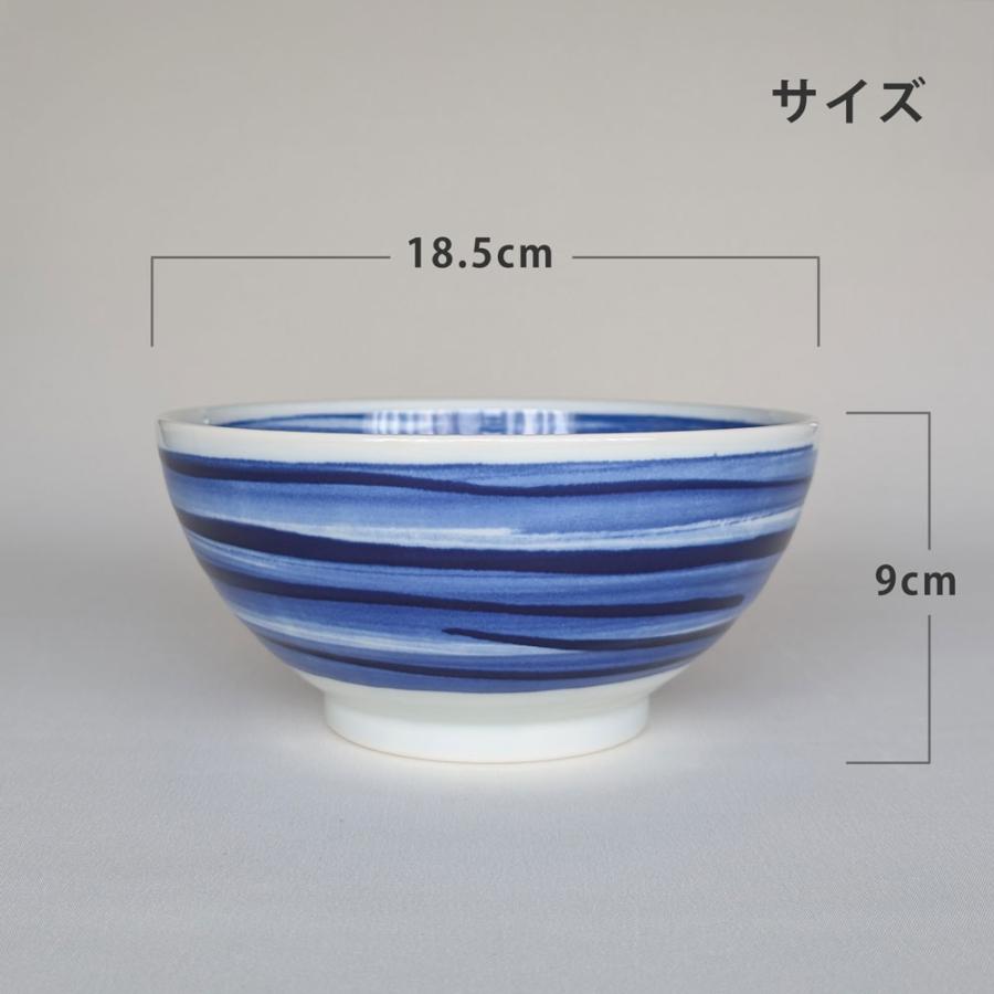 どんぶり 食器 呉須刷毛目 さぬき 丼 19cm おしゃれ 器 鉢 丼鉢 うどん