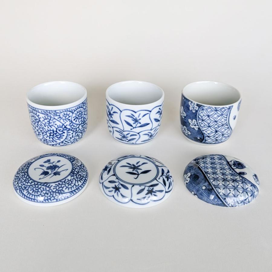 茶碗蒸し 蒸し碗 15個セット 蓋付き 花唐草文様 xrxcj2603163.jpg