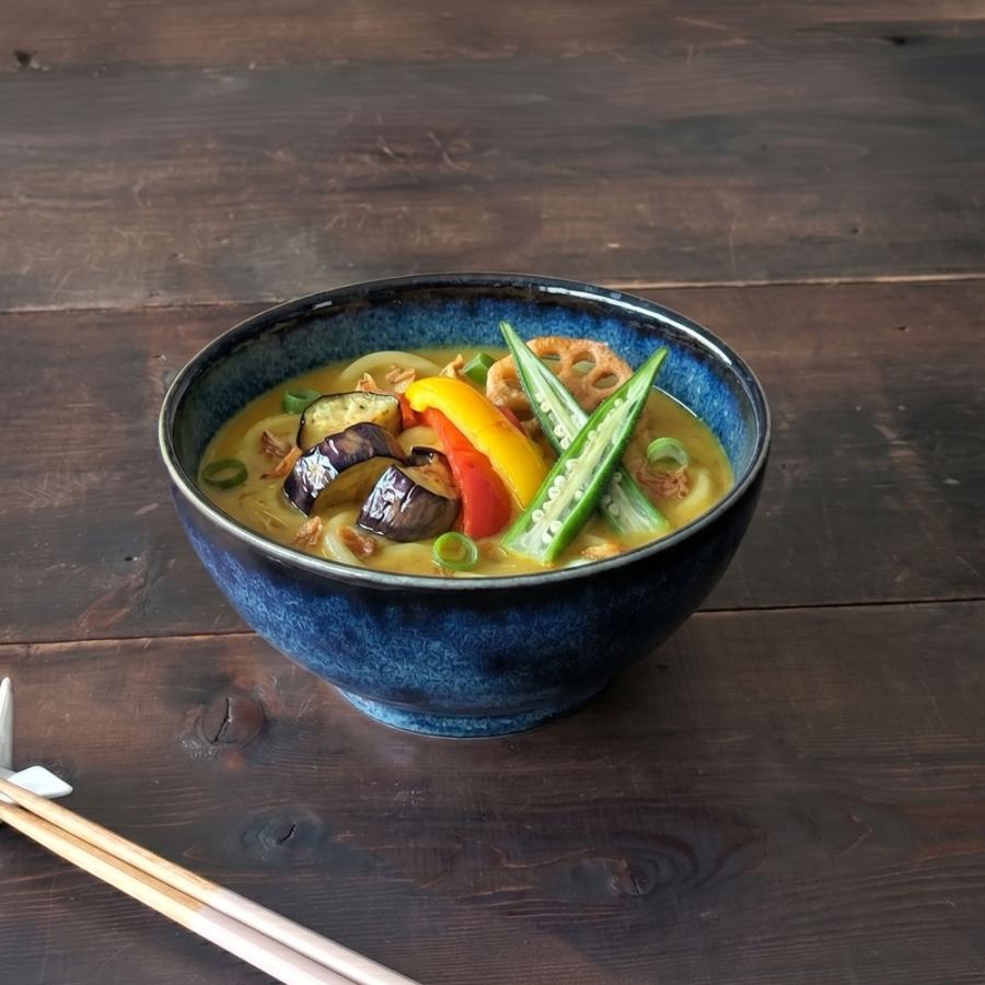 どんぶり 食器 おしゃれ 窯変紺 さぬき丼 ラーメン丼 鉢 うどん鉢 器