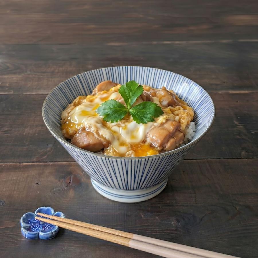 どんぶり 食器 おしゃれ 細十草 反形 19cm 丼 ラーメン丼 鉢 うどん鉢