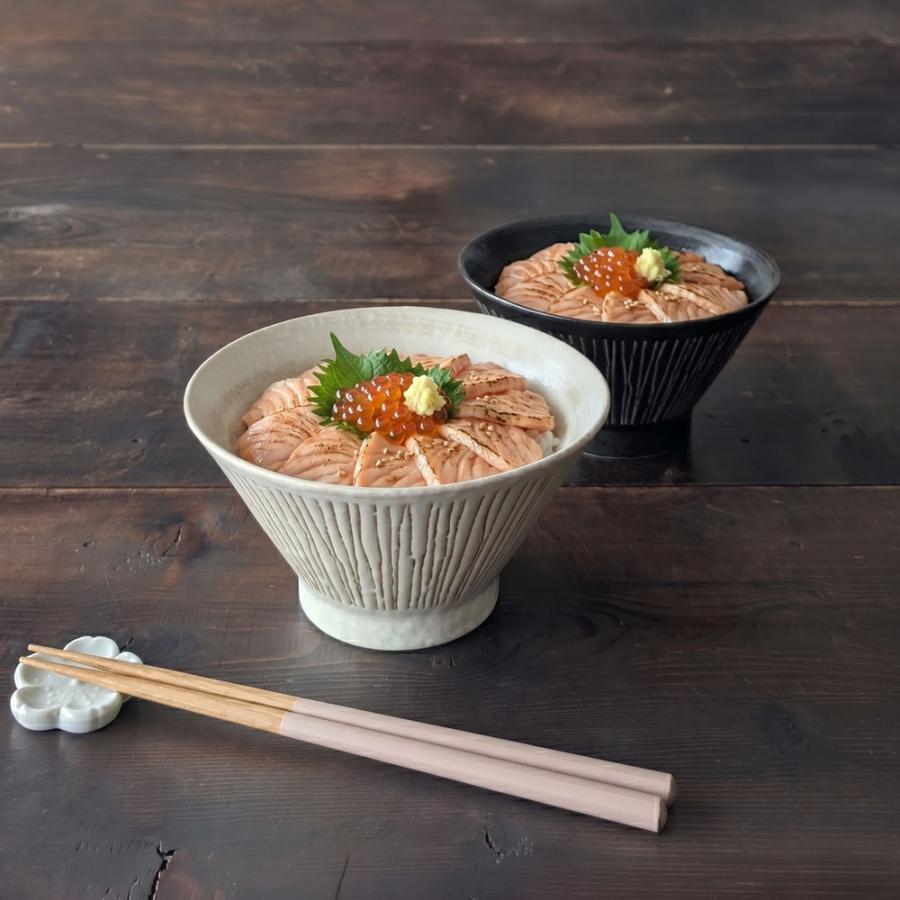 どんぶり 食器 おしゃれ 彫十草 反形 16cm 丼 小ぶり ラーメン丼