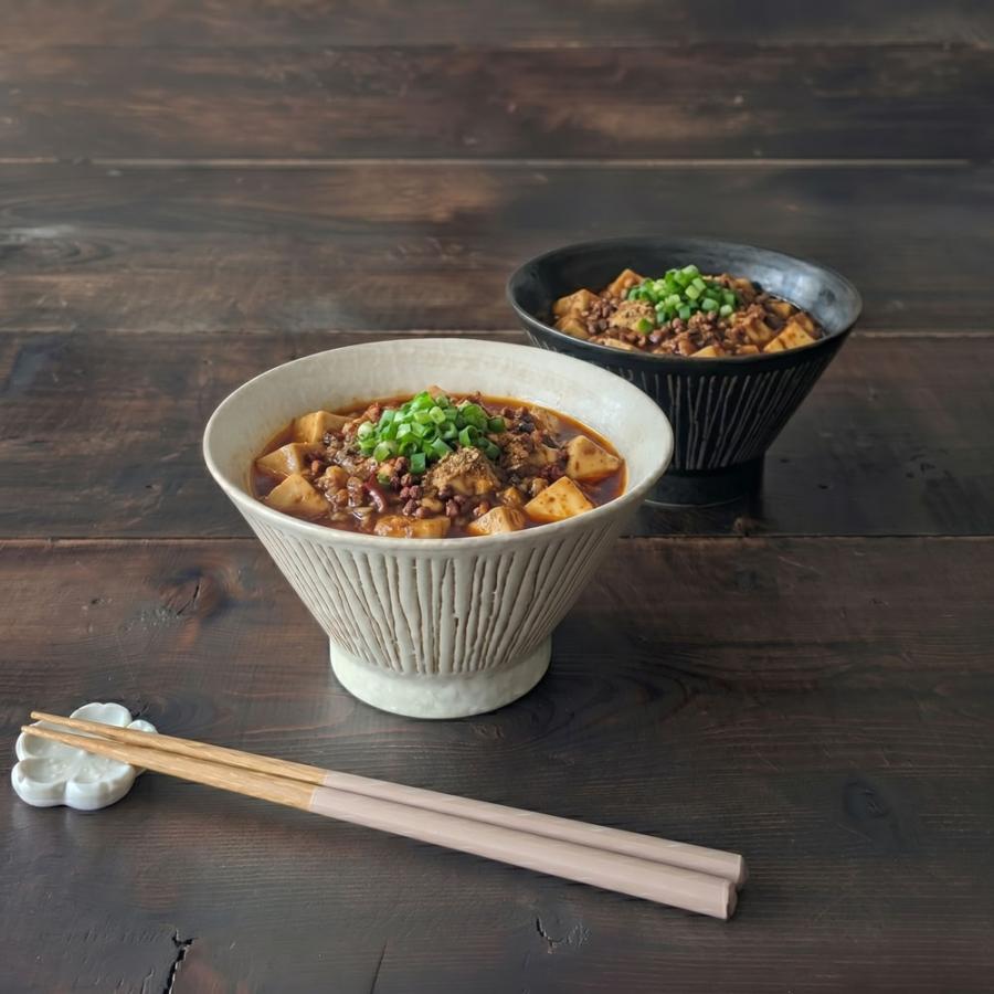 どんぶり 食器 おしゃれ 彫十草 反形 16cm 丼 小ぶり ラーメン丼