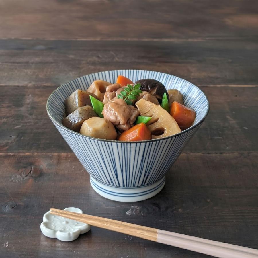 どんぶり 食器 おしゃれ 細十草 反形 16cm 丼 小ぶり ラーメン丼