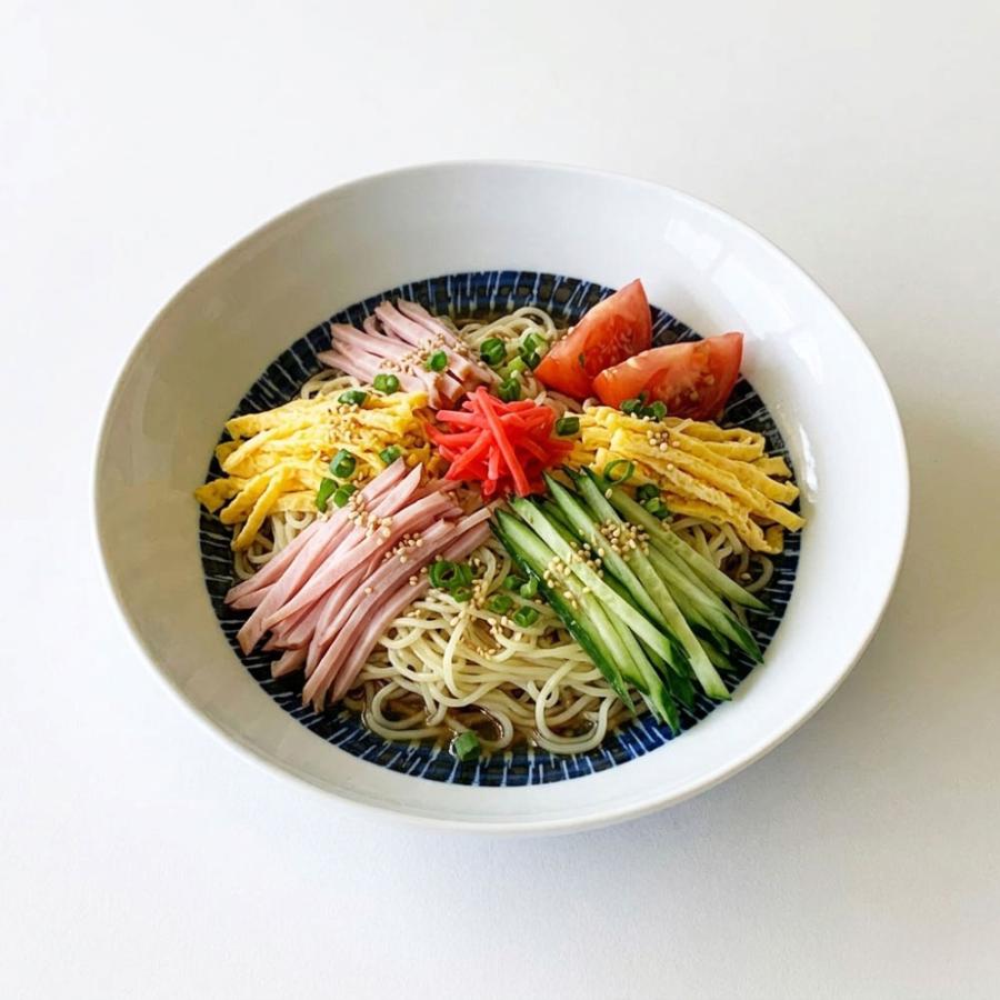 そば食器 トビカンナ 藍色 二人前 そば食器セット 2人前 ざるそば