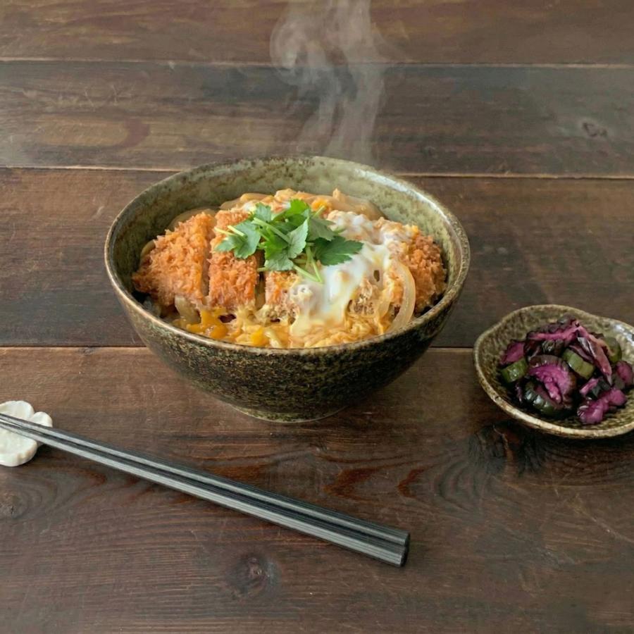 DON どんぶり 麺鉢 深緑釉 さぬき丼 18.7cm 1250ml 日本製 美濃焼 陶器