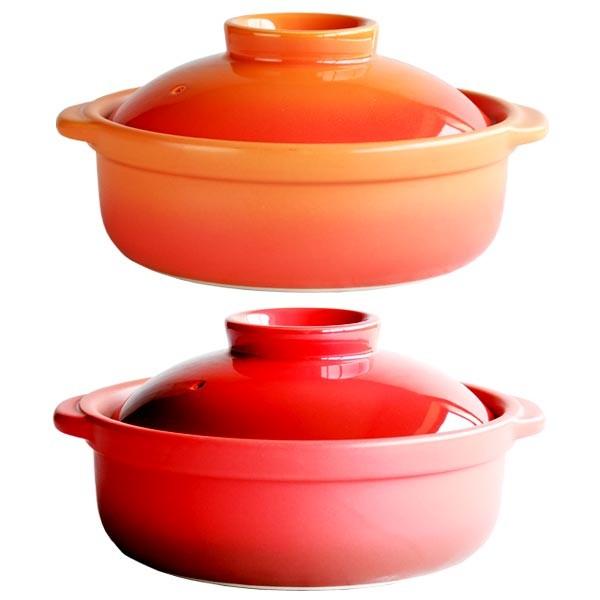 土鍋 一人用 おしゃれ 直火専用 耐熱宴ベイク土鍋 6号選べる2色