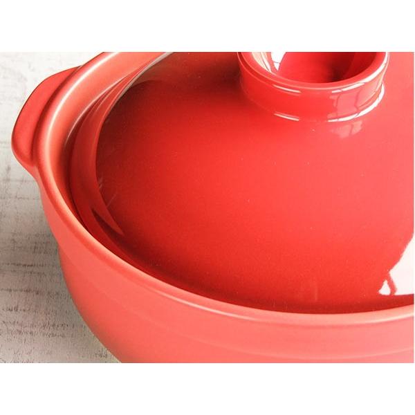 土鍋 一人用 おしゃれ 直火専用 耐熱宴ベイク土鍋 6号選べる2色