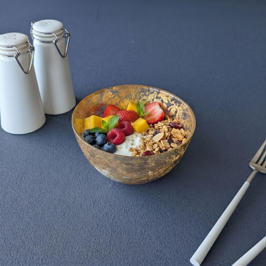 ラーラ ラーラボウル 14cm ゴールド ガラス ボウル 中鉢 サラダボウル