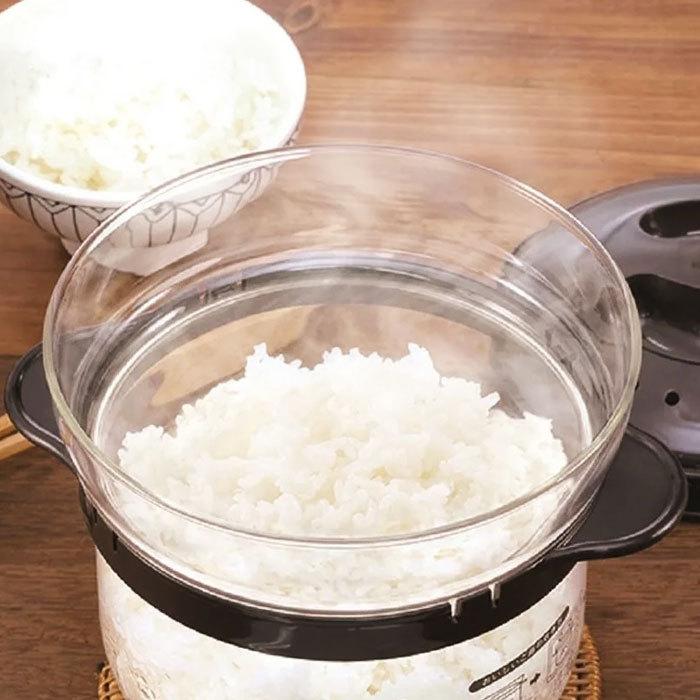ハリオ ご飯釜 レンジで炊ける ガラスのレンジご飯釜1〜2合 ご飯以外も レシピ付き 時短 単身 ひとり暮らし 便利グッズ おしゃれ 10492xrcn2bみのさららヤフー店 通販