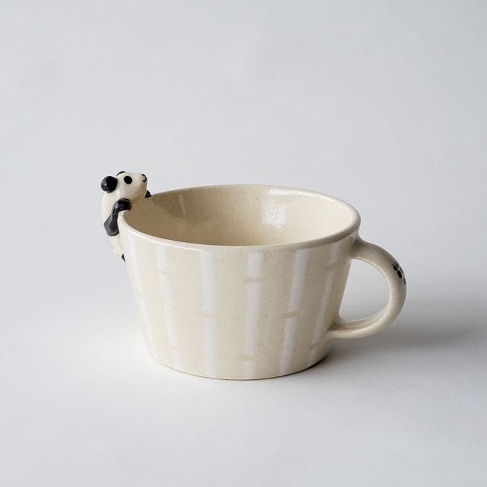ま工房 パンダ スープカップ 陶器 おしゃれ 手作り おもしろ かわいい