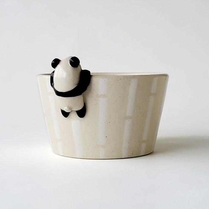 ま工房 パンダ スープカップ 陶器 おしゃれ 手作り おもしろ かわいい