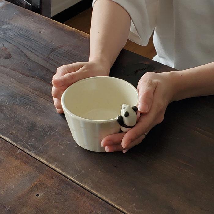 ま工房 パンダ スープカップ 陶器 おしゃれ 手作り おもしろ かわいい