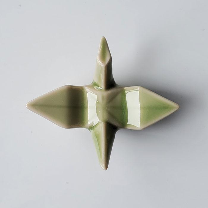 箸置き ヒワ 折り鶴 単品/陶器製/日本製 業務用食器 : みのさらら