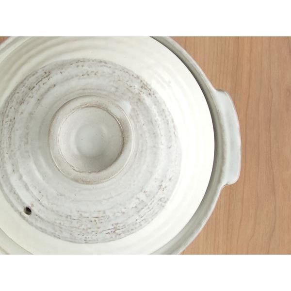 1人用土鍋セット 直火専用 京都粉引 土鍋6号1個 取鉢1個 れんげ1個(台