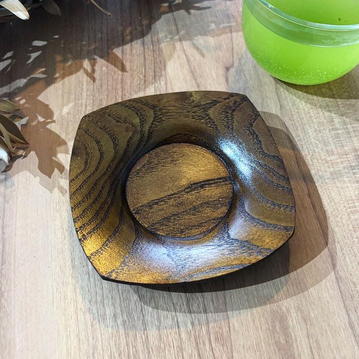 けや木 四角 茶托 スクエア 木製 天然木 シンプル : みのさららヤフー