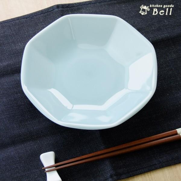 青彩 八角チャーハン皿 青磁 中華食器 中華皿 日本製 業務用食器 : み